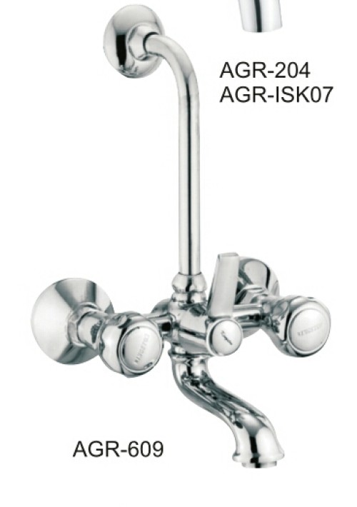 AGARNI SERIES / C.P. WALL MIXER WITH BEND ARRANGEMENT FOR OVERHEAD SHOWER 